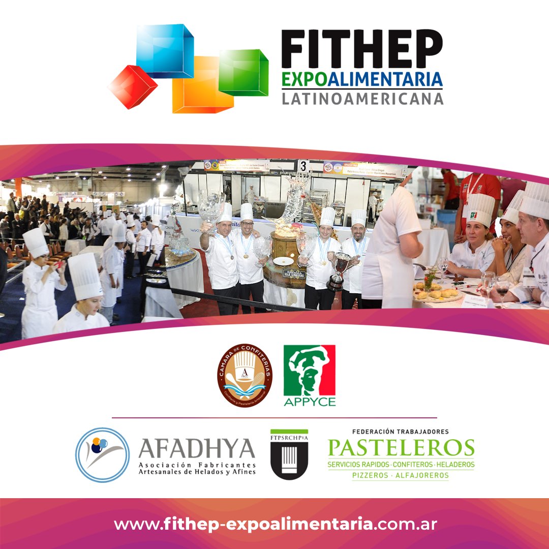 fithep's tweet image. FITHEP EXPOALIMENTARIA LATAM 2022 cuenta con el apoyo de las siguientes entidades del sector:

#fithep2022 #fithep #publitec #feria #centrocostasalguero #heladerosartesanales #pizzeros #pasteleros #confiteros #alfajoreros #empanadasargentinas