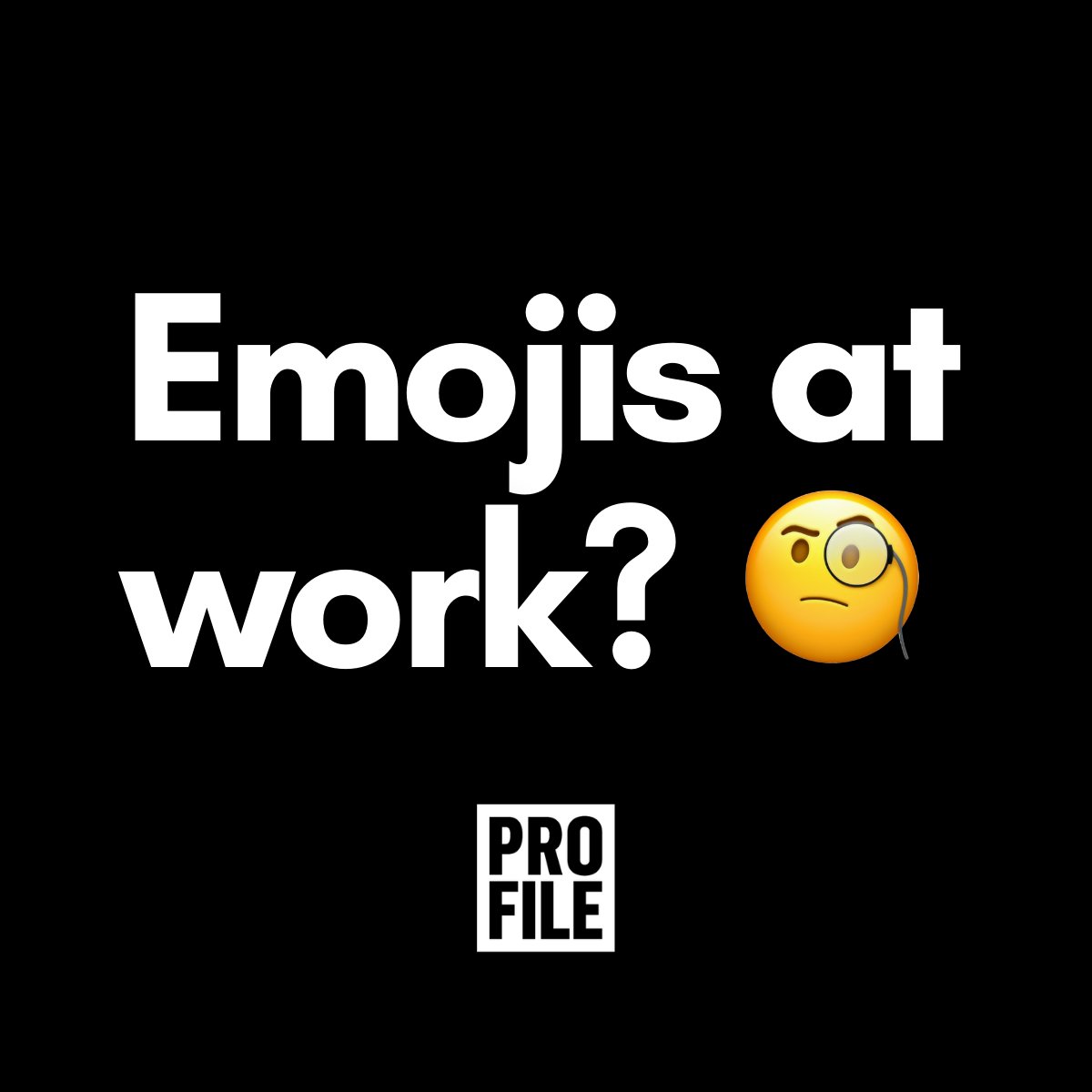 Profile_ExecMag's tweet photo. Appropriate or not? Has using emojis improved communication in the workplace? #ProfileMag
#emojis #communication #profilemagazine https://t.co/gRFZEyOQYY