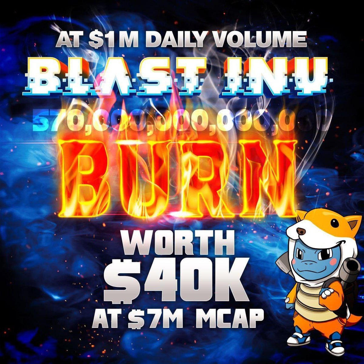 blast_inu's tweet photo. Another burn coming, make sure to join our AMA in 30mins! https://t.co/IZbJ7lI6HF