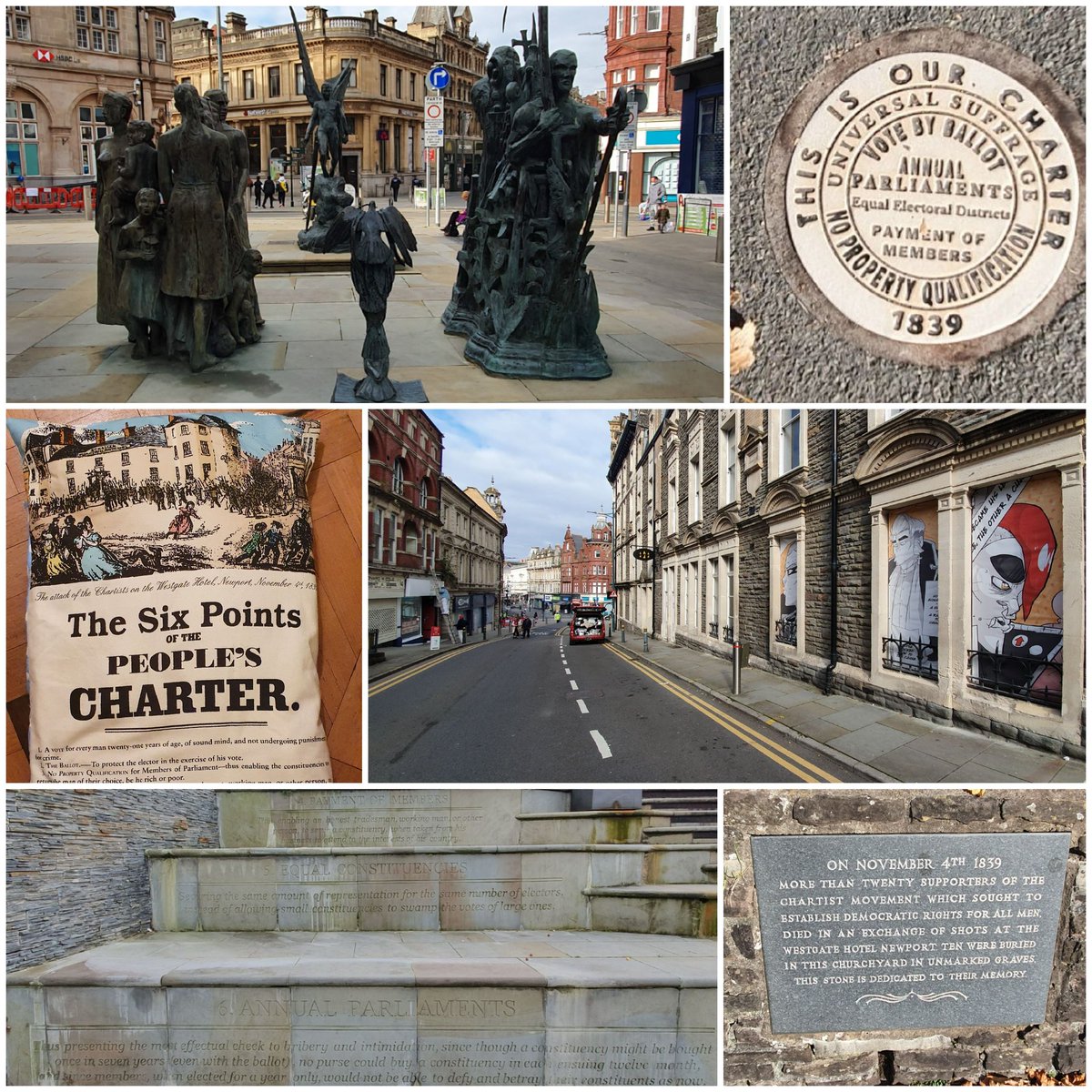 statue4LR's tweet image. Today is the anniversary of the
Chartist Rising 1839 in Newport
#SixPoints
#Chartism
#Democracy
#Suffrage
