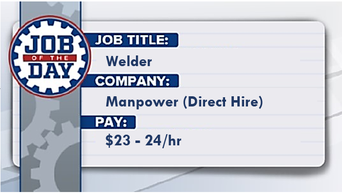 workforcecenter's tweet photo. Want to bond with your coworkers?
@ManpowerWichita  is doing a direct hire for a Welder

Apply here:  https://t.co/QZf6KYbtic

@KWCHLily   @BWhippleKS  @SedgwickCounty  @KansasWorks #BuildingYou #JobOftheDay https://t.co/cFgWeLqo5J