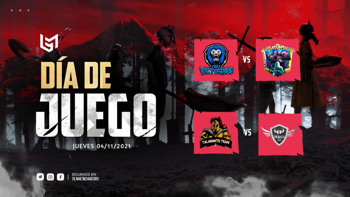 LigaMorgue's tweet photo. #LigaMorgue | ¡GRUPO F! 🔥

Grupo complicado, todos muy igualados, ninguno quiere una derrota e irán en busca de una victoria. 💪🏼

~ Chile Victorius 🆚 Assassin'Squad
~ Talagante Team 2 🆚 Vikingos

¿Quién es tu favorito? 🤔

#GoMorgue ⚰️ https://t.co/Hnrn0GKXsV