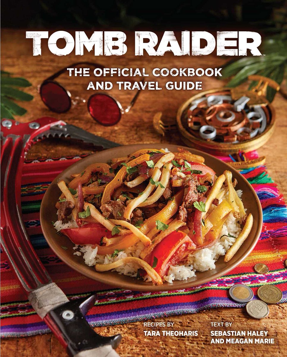 Wario64's tweet photo. Tomb Raider: The Official Cookbook and Travel Guide (Gaming) hardcover book is $21.99 on Amazon after listed coupon (26% off, 144 pages) https://t.co/LMerfkXN19 #ad https://t.co/4IwUwzePuE