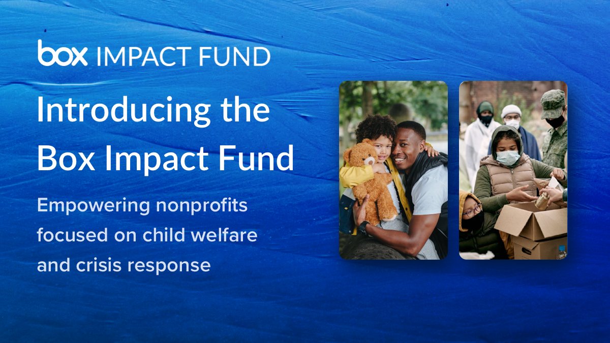 lcoberly's tweet photo. Deadline tomorrow! The Box Impact Fund application deadline is Friday, Nov 5th at midnight. @Box is awarding $100K in grants to select #nonprofits to pursue digital transformation projects in child welfare &amp; crisis response. Learn more &amp; apply here: https://t.co/5SuZhl1Rlo https://t.co/pZZNpGAdwf