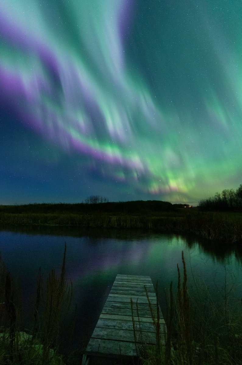 AuroraJAnderson's tweet photo. @_SpaceWeather_ @dartanner It was nuts!! Gotta love spaceweather &amp; thr aurora! https://t.co/TTR5g3nTtI