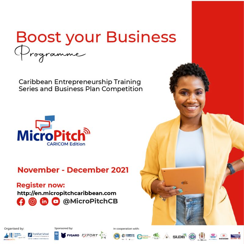 CFIHT's tweet photo. MicroPitch CARICOM Edition 2021 offers you free virtual trainings that will equip you with the skills and tools to take your business to the next level. Apply now!
#Entrepreneurship #investinHaiti #Micropitchcb #boostyourbusiness #Sustainability https://t.co/0FPWaCyU6m