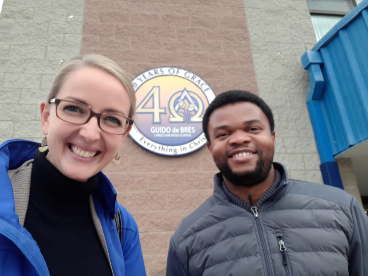 I love taking colleagues with me to visit schools! This time I teamed up with @edu_deo’s International Partnership Director, Uche, to talk about the transformative power of Christ-centred education to change the hearts and minds of students, families, and entire countries!
