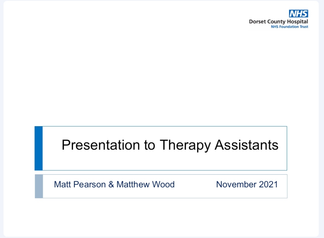 MPearsonPO's tweet photo. Enjoyed meeting some of the Therapy Assistants @DCHFT today to talk AFOs, resting splints, spinal bracing and general soft tissue offloading. Some great questions and discussion around patient safety and care👍

 @DorsetAhps @DCHFT_AHPs https://t.co/B4s2kdQECf