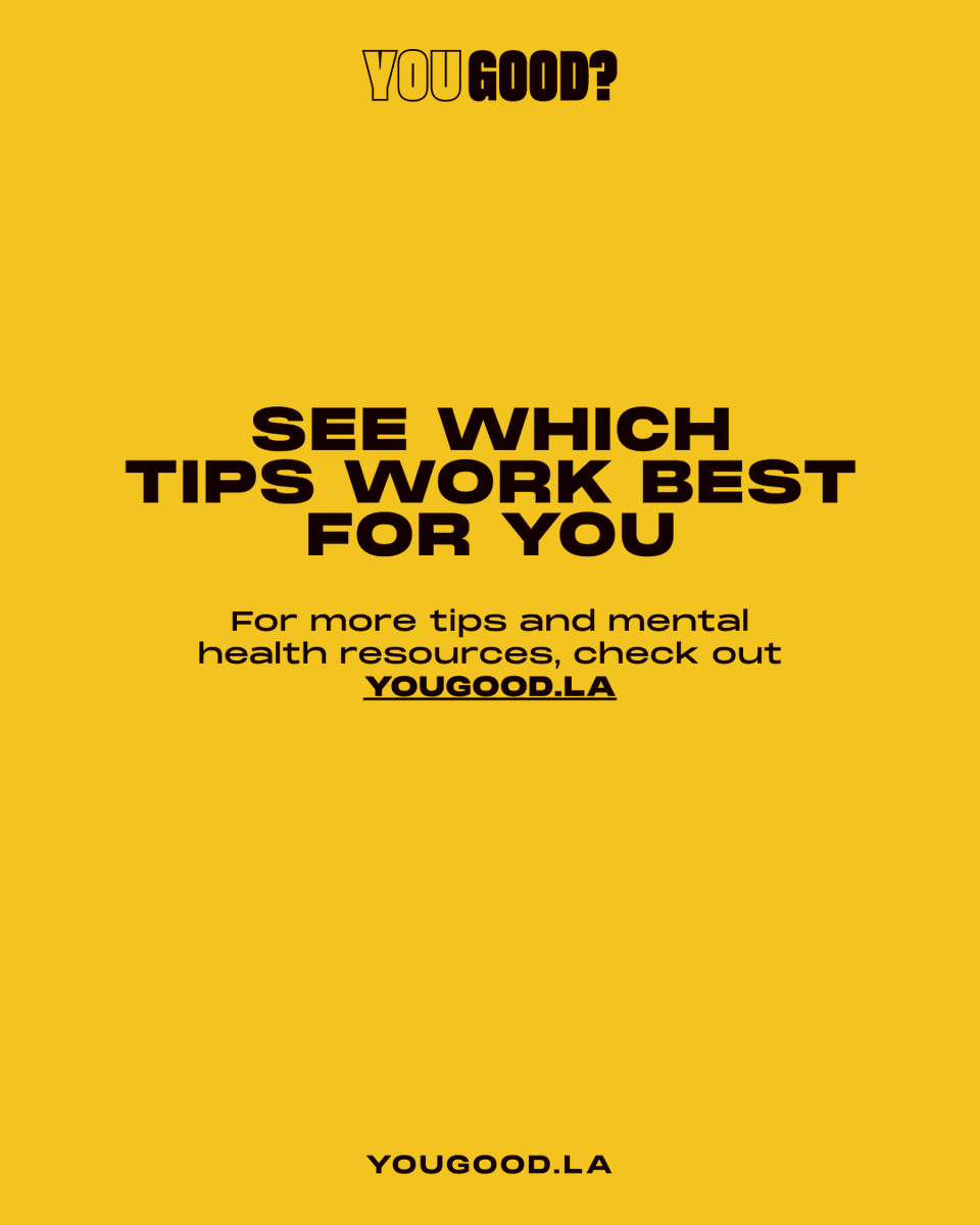 yougood_la's tweet photo. Head to our website for more self-care tools:
https://t.co/d0a6iepWBv https://t.co/3yq7bdz0gc