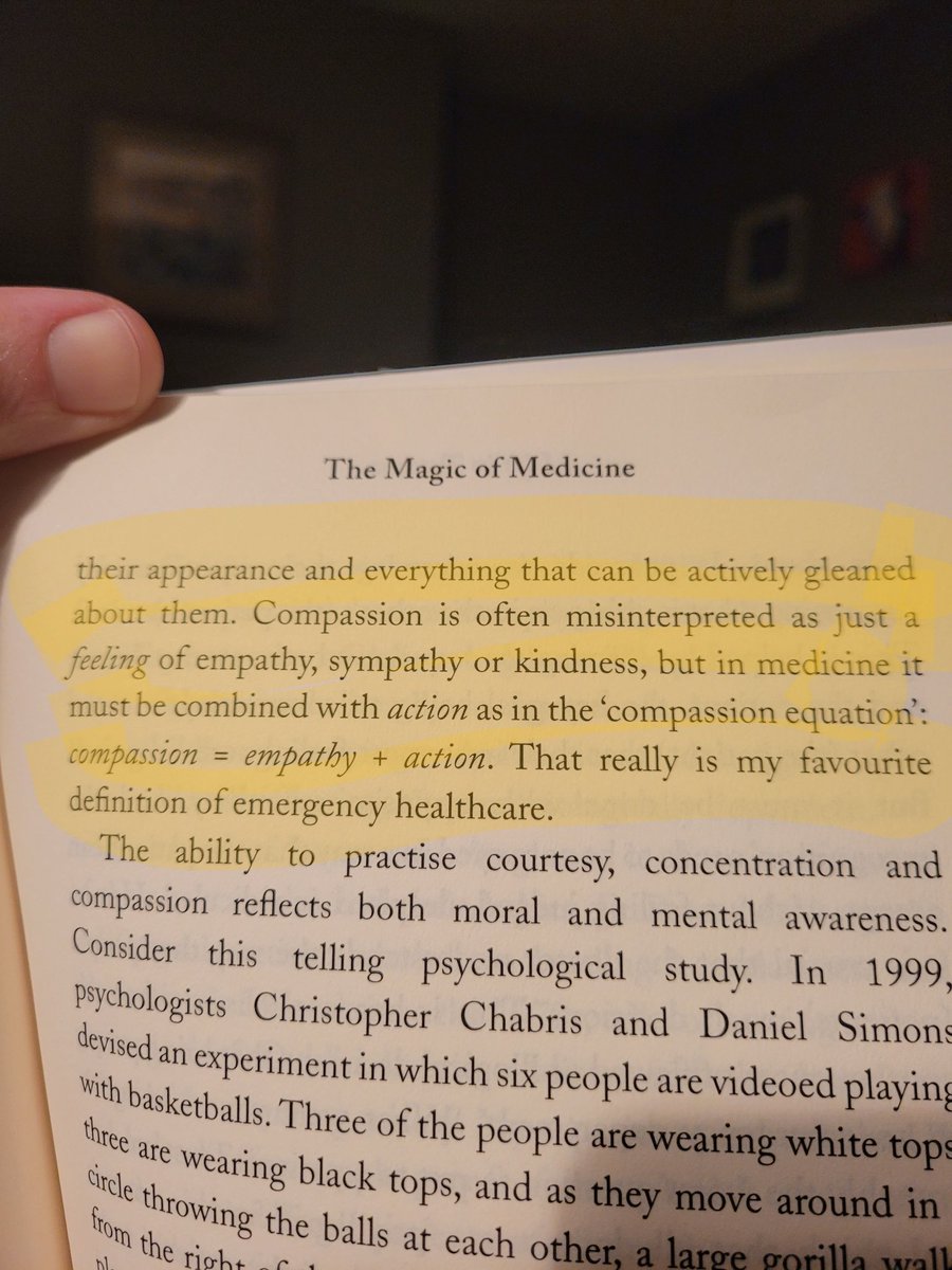cathal1972's tweet photo. Just finished @DrChrisLukeCork's wonderful book. Anyone anywhere looking after sick people should read the chapter "The Magic of Medicine", and the passage below is the kernel. Well done Chris. https://t.co/6LkaX0qg9g
