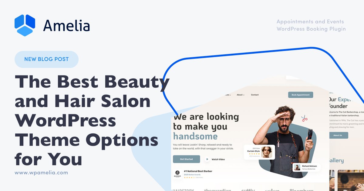 WPAmeliaBooking's tweet photo. Beauty and hair salon WordPress themes offer great design features that work well.
More on our blog
https://t.co/dmc7eucpaN
#wpamelia_plugin
#WordPress
#wordpresswebiste https://t.co/KBbmu8u0lF