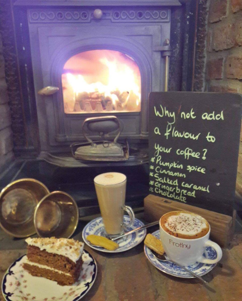 FifteasTearoom's tweet photo. 🍂 It’s that time of the year 🍂 

The days are getting shorter and colder so why not join us for one of our speciality coffees and add one of our lovely toasty flavours 

#coffeeisalwaystheanswer #fifteasvintagetearooms #lovebishopauckland https://t.co/vRJDKc9dK1