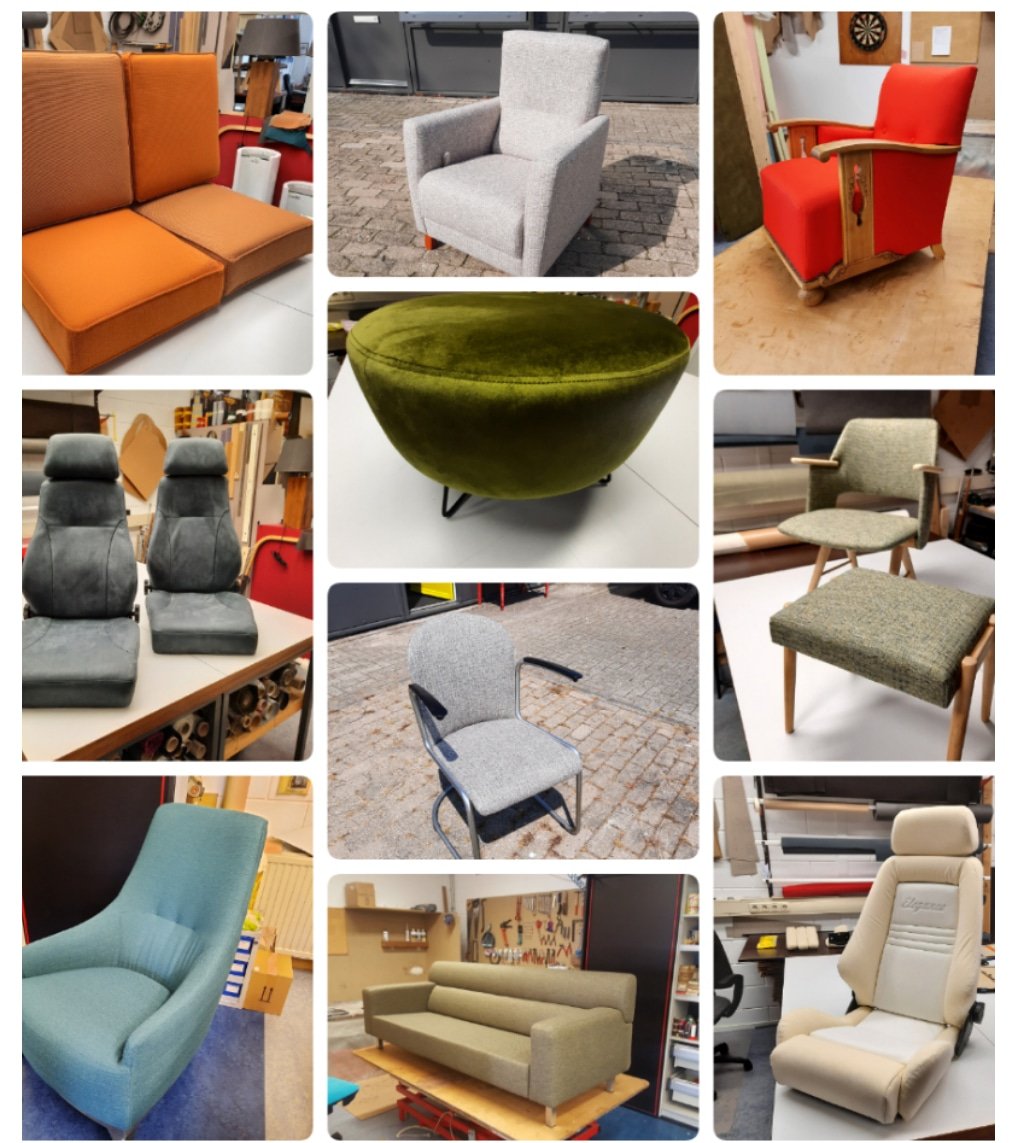 Woonatelier Marant uw allround meubelstoffeerderij.
Bedrijfsweg 44. 8304AZ Emmeloord 
Telefoon: 0653802993
Info@woonateliermarant.nl 
Woonateliermarant.nl