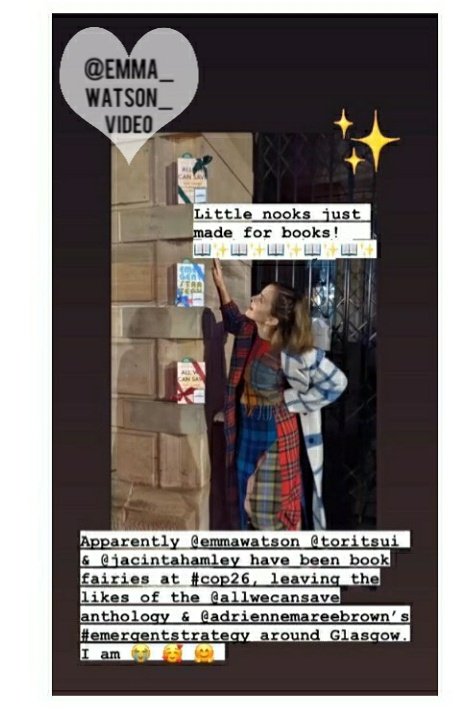 WatsonVideo's tweet image. Emma Watson in Glasgow, Scotland [November 03, 2021]  
Books !📚✨