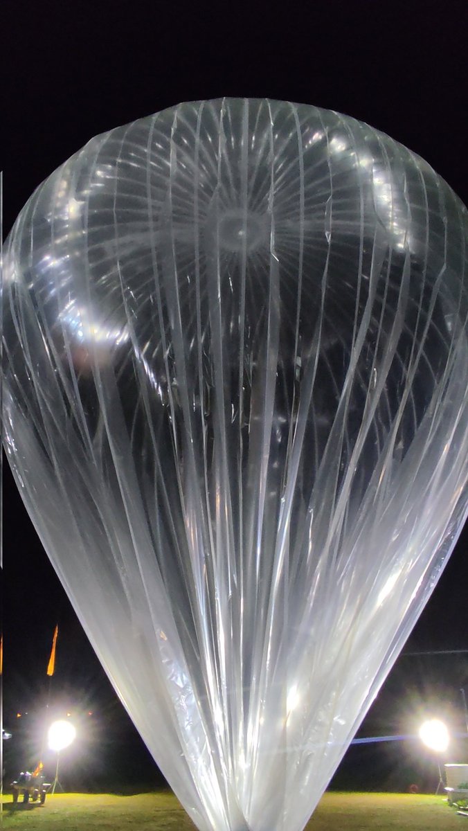 Ongoing #Strateole2 balloon inflation!