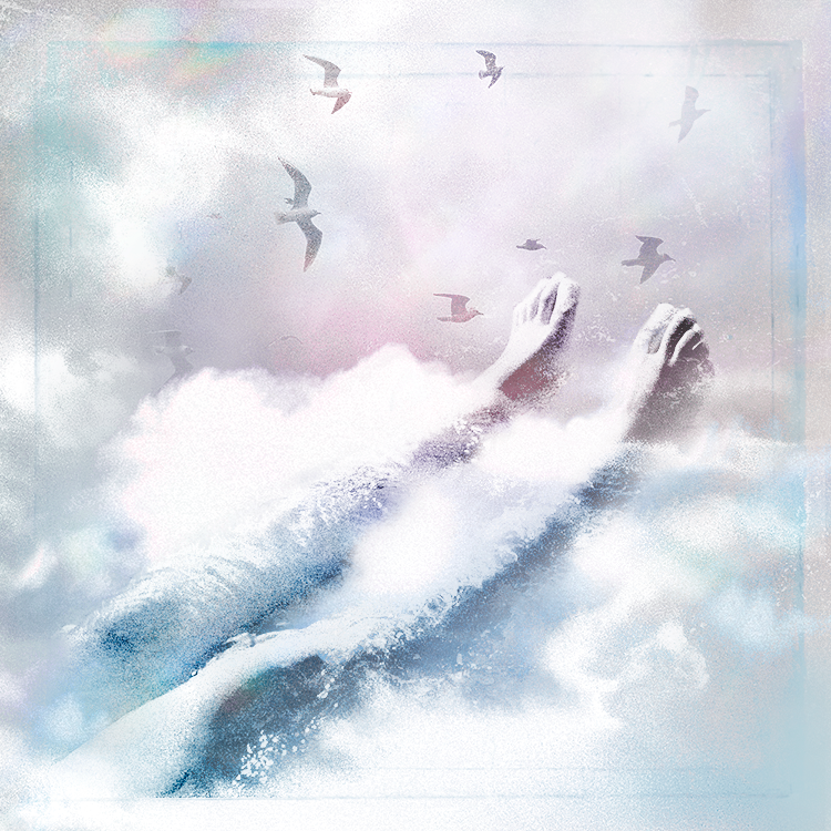 #Clouds wander through the #sky, 
Sometimes low and sometimes high; 
In the darkness of the night, 
In the sunshine warm and bright.

#drawingart #traditional #art #paint #conceptart #digitalartwork #collageart #photography