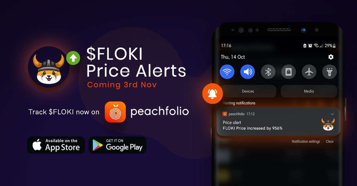 AmortalCrypto's tweet photo. @sampepper Make sure you try @peachfolio to track the good from the bad #floki - app on Google Play now! https://t.co/twHdffRgyD