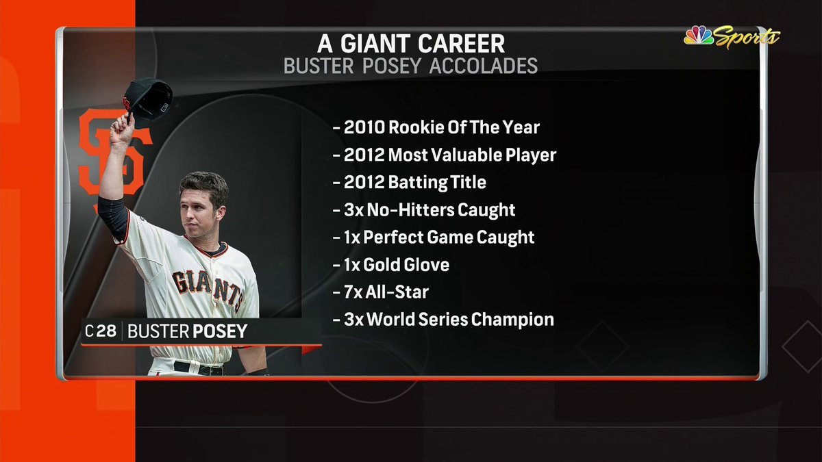 NBCSGiants's tweet photo. What a career 👏 https://t.co/jMkjusoM5F