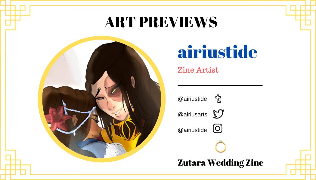 Final art preview? Final art preview. 🥲

Next week we'll be giving you a small peak at all the fanfiction stories that will be included in the #Zutara wedding zine, but until then, peep your eyes at this preview of <a href="/airiusarts/">airiustide~ COMMISSIONS OPEN</a>'s fanart of Zuko and Katara on their wedding day. 😍