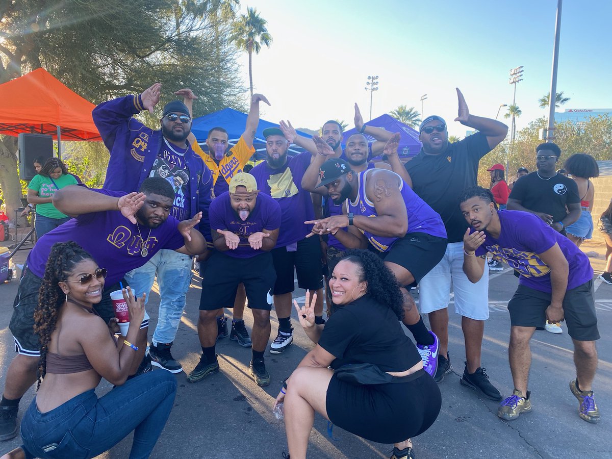 VSDawgStayReady's tweet photo. Alpha Theta Homecoming Weekend at ASU. RQQ to the Desert Bruhz #OmegaPsiPhi #12thD #Bruhz #SonsofBloodandThunder https://t.co/YLe7zQKUar