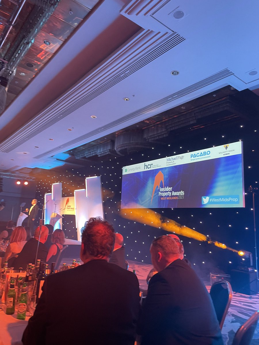 Fantastic evening so far at the #westmidsprop awards #property #development #building #westmidlands
