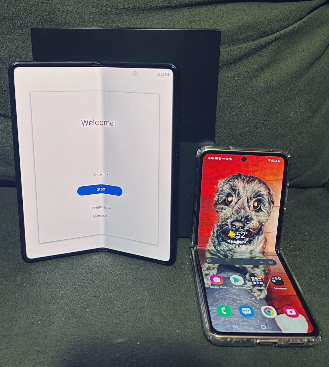 JovCryptoPlug's tweet photo. So this just happen 🤪 Thank you @SamsungMobileUS for my #GalaxyZFold35G #SamsungPro #Tmobile https://t.co/NmuHkGV46l