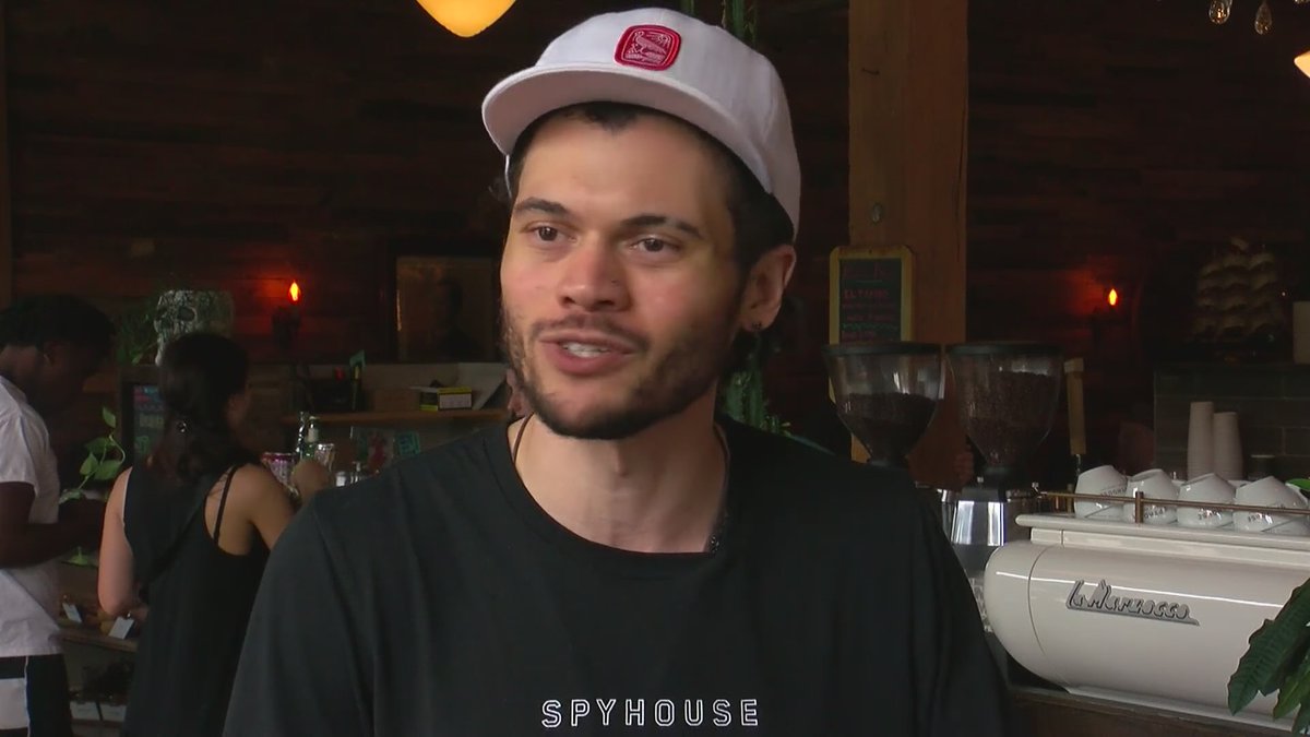 WCCO's tweet photo. .@DeRushaEats meets coffee roaster C.J. Porter Born, who's bringing his expertise to one of the few Black-owned coffee makers in the country -- The Get Down Coffee Co. in north Minneapolis. | https://t.co/JS5cIesoCV https://t.co/eNulEh7aRq