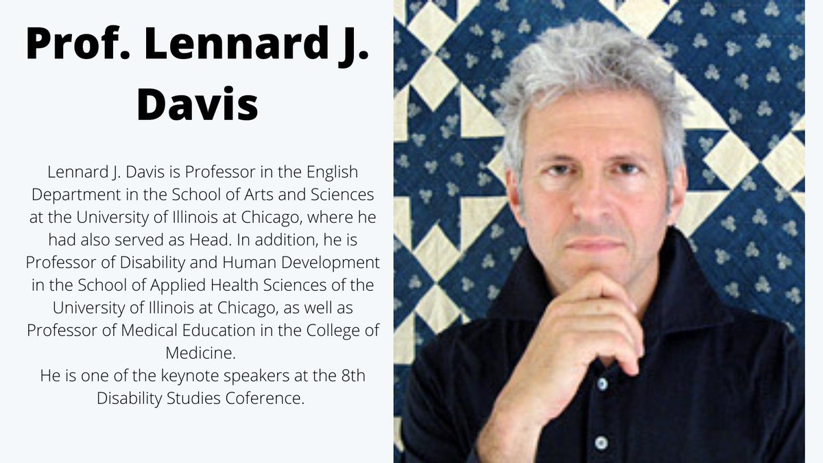 dsdw_hungary's tweet photo. 8th Disability Studies Conference 
16/11/21 
Registration: https://t.co/SDS4f1z7cM
#KeynotSpeaker #DisabilityStudies 
@lendavis https://t.co/fQjWDF5JlY