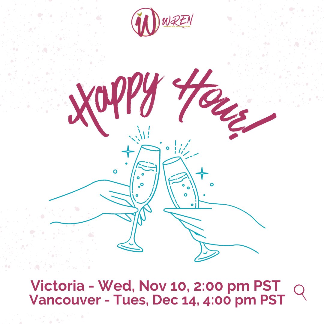If you were wondering what we do, this is one of 'em. If you want to join the HAPPY HOUR and be a part of the tribe of amazing women (and men) who strategically invest in real estate (and more), become a member wren.club/membership/.