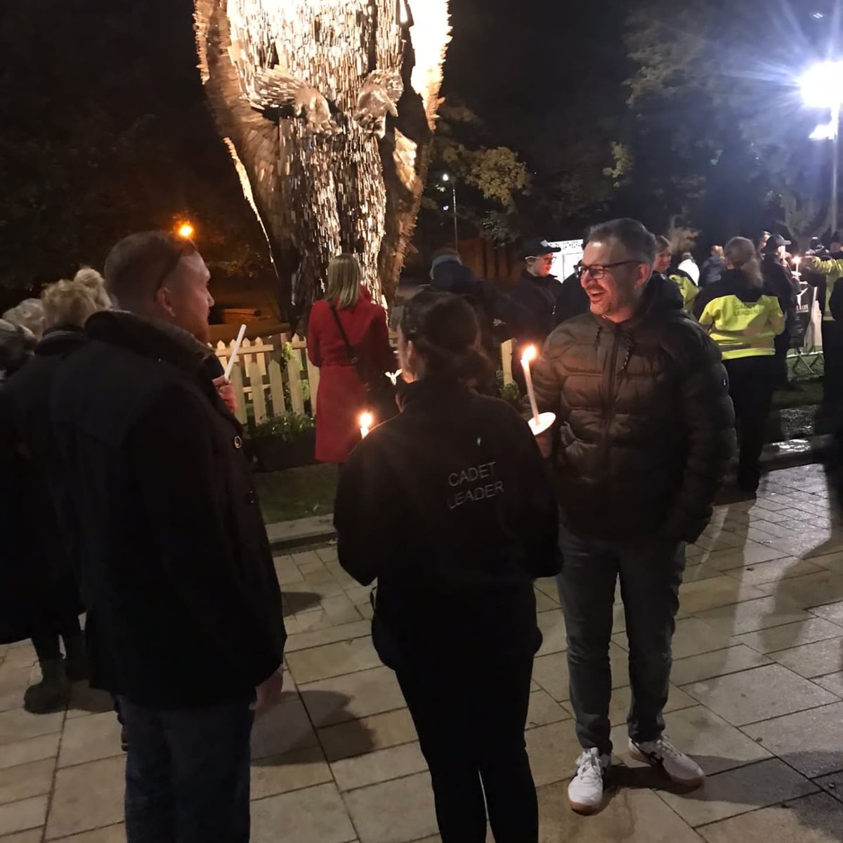 It's been awe inspiring to also meet @AlfieBradley1 at the vigil, the visionary creator behind #KnifeAngel and everything it stands for. A huge well done to the organisers & everyone involved in making tonight truly memorable & spreading the message. #KnifeAngelLancashire