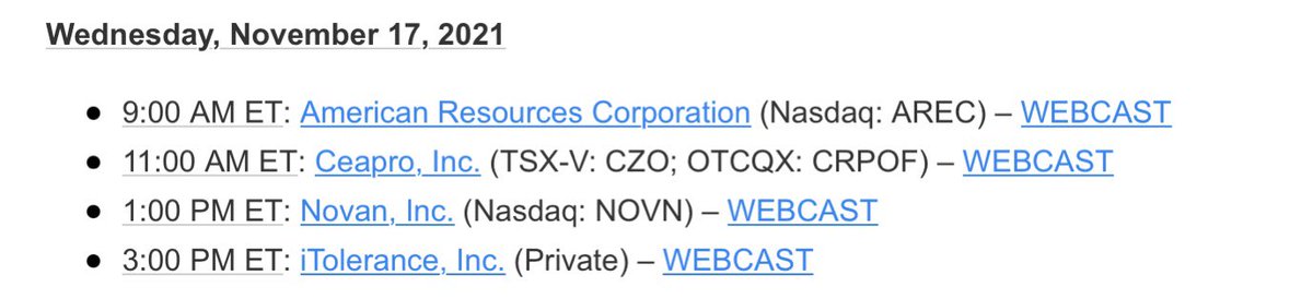 InCausaPro's tweet photo. $NOVN
JTC Team to host Virtual Roundtable Event on November 16th, 17th and 18th.
β> Webcast with Novan on Wednesday, November 17, 2021 at 1:00 PM ET.
#NITRICIL #NitricOxide #BerdazimerSodium #KINSOLUS #Molluscum #MolluscumContagiosum #Acne #AcneVulgaris #COVID19 #Coronavirus https://t.co/HRLmtI0Qyr