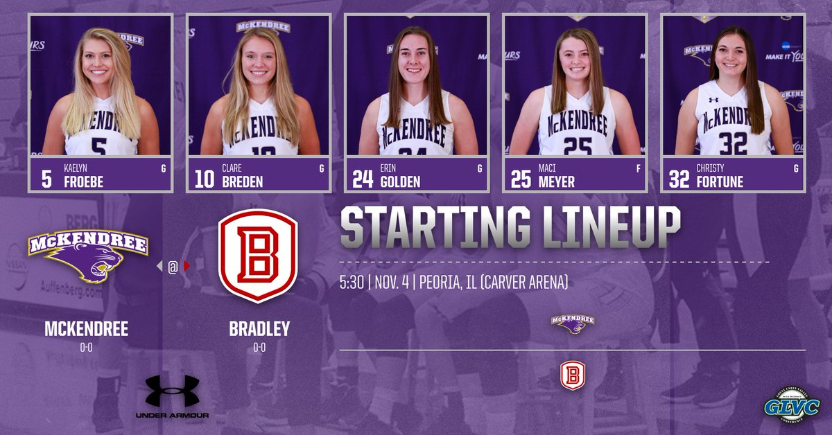 Here is the starting line-up for the Bearcats against Bradley in Thursday's exhibition game.