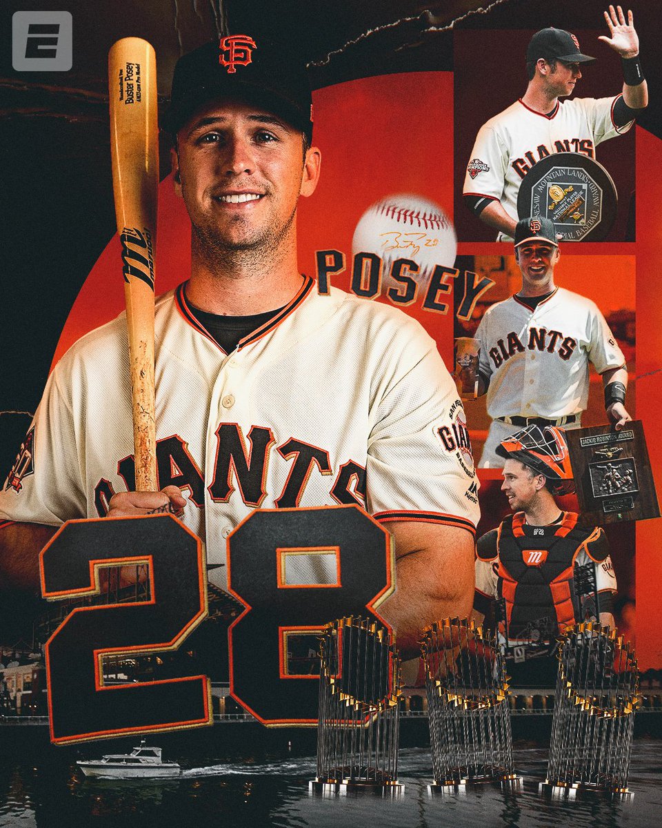 SportsCenter's tweet image. The face of the Giants for the past decade is calling it a career.

Buster Posey has officially announced his retirement from the game of baseball 👏
