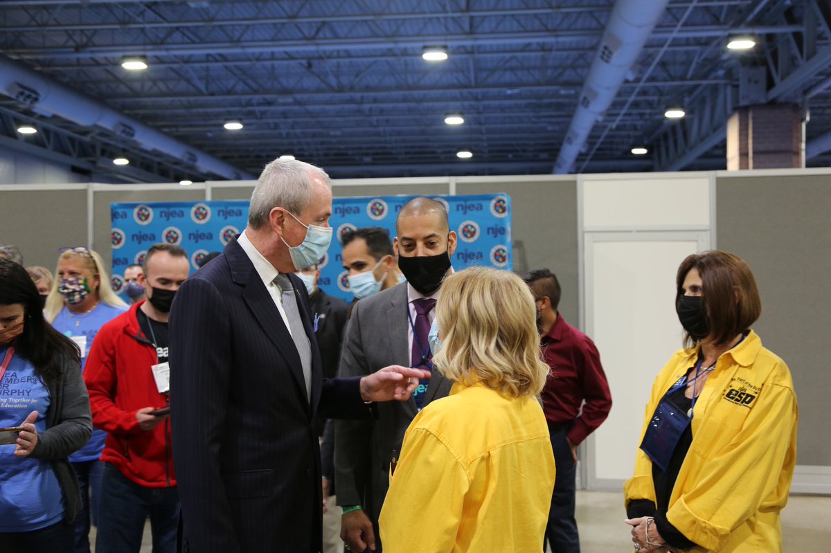 GovMurphy's tweet photo. Honored to speak at the @NJEA Convention this afternoon. For four years, we’ve worked together to restore our public schools and restore dignity and honor to the education profession. May the next four years expand our commitment to strengthen our public education system. https://t.co/orFk2wI3Bp