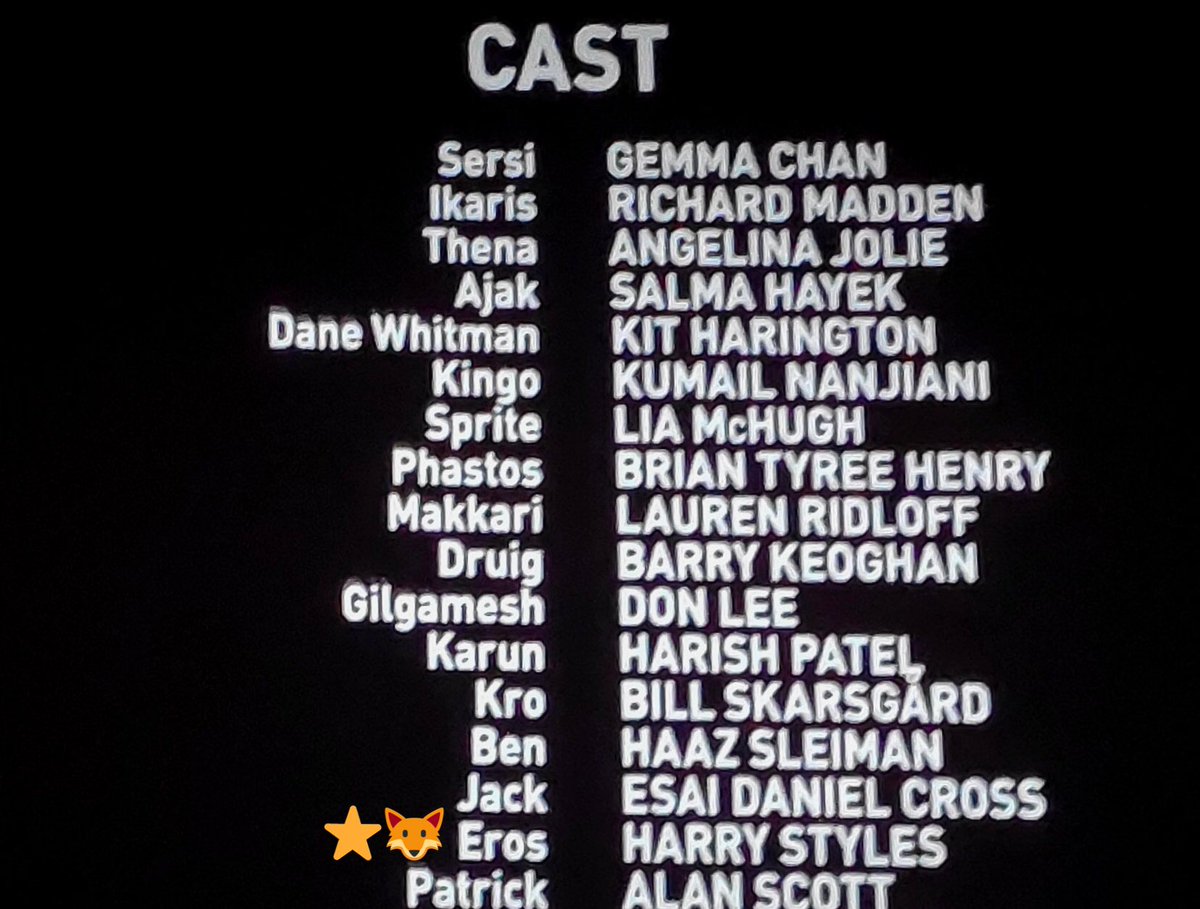 hsdaily's tweet photo. Harry’s name on the credits of #Eternals! https://t.co/HsPnK5TAHO