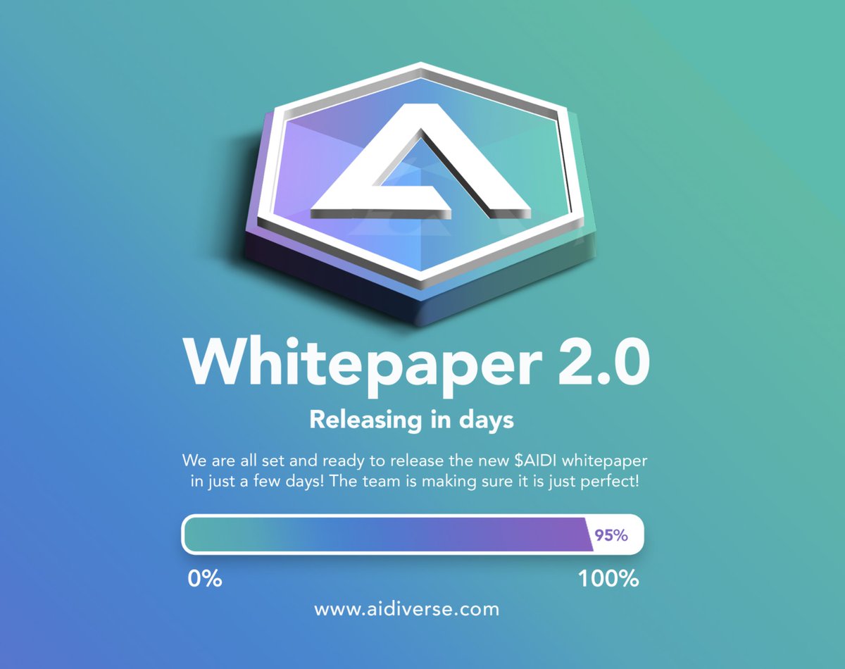 metafizzypop's tweet photo. @AidiToken is all set to release a new white paper that talks about the entire $AIDI ecosystem! Get in the telegram to know more - https://t.co/fkoNphNFzz @AidiVerse @binance  @FTX_Official 

#cryptocurrency #Coinbase #CoinMarketCap #Bitcoin #pump #NFT #PlayToEarn https://t.co/tq1jKdFTn2