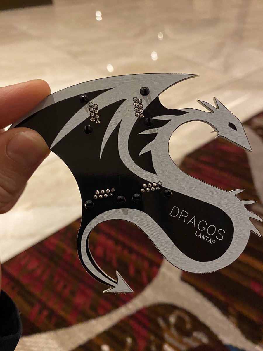 CyberMurphy's tweet photo. Pretty cool (and useful) swag at @DragosInc #DISC2021 conference.  A low tech network tap.  I am going to try this puppy out in the hotel tonight!! https://t.co/941tYo5Fep