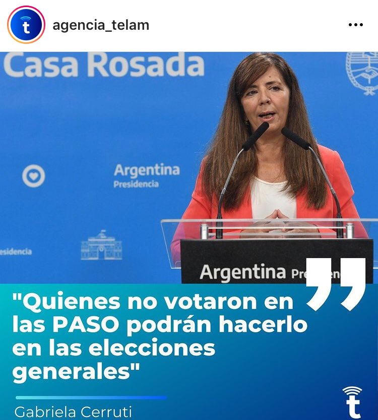 CMaristany's tweet photo. Gabriela Cerruti 🤦🏼‍♀️🤦🏼‍♀️🤦🏼‍♀️🤦🏼‍♀️🤦🏼‍♀️🤦🏼‍♀️🤦🏼‍♀️ descubriendo la pólvora y Telam publicándolo. 🤷🏼‍♀️🤷🏼‍♀️🤷🏼‍♀️🤷🏼‍♀️🤷🏼‍♀️ Noooo! En serio ?? https://t.co/iSnaOXwihm