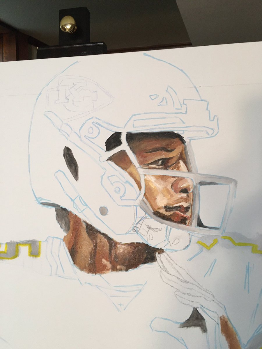 AOART5's tweet photo. An in-studio/live-painting (yes, another) for a local school’s fundraiser this weekends. 🙏🏾 Love helping. #grateful to help. #scholarships #aid #KCstudents https://t.co/bgDqnh6GW5