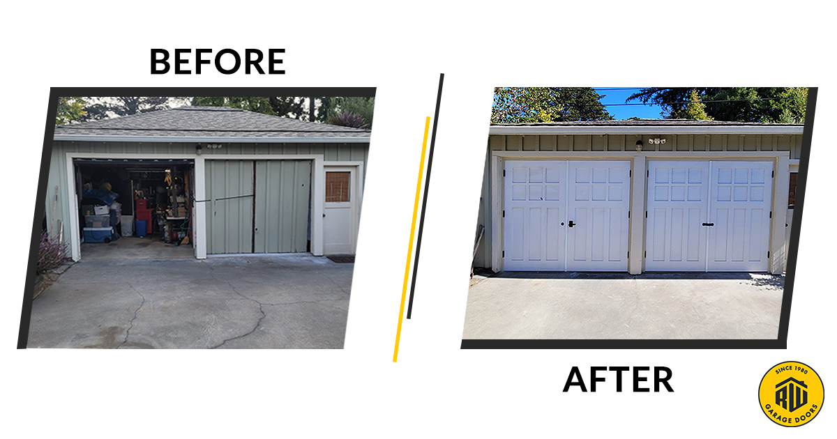 Transform and update your home by replacing your old garage door with a new custom wood swing out garage door. 

#RWGarageDoors