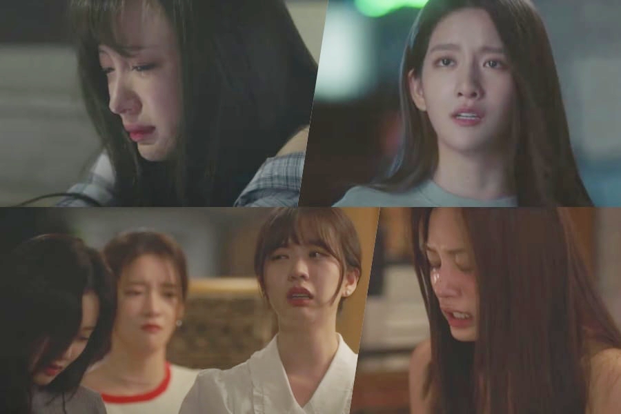 soompi's tweet photo. WATCH: #EXID's Hani, #LABOUM's Solbin, #WJSN's Exy, And More Navigate Harsh Reality Of Their Failed Dreams In New "#IDOLTheCoup" Preview
https://t.co/Hil7IqAR5U https://t.co/2DX5uaigOO
