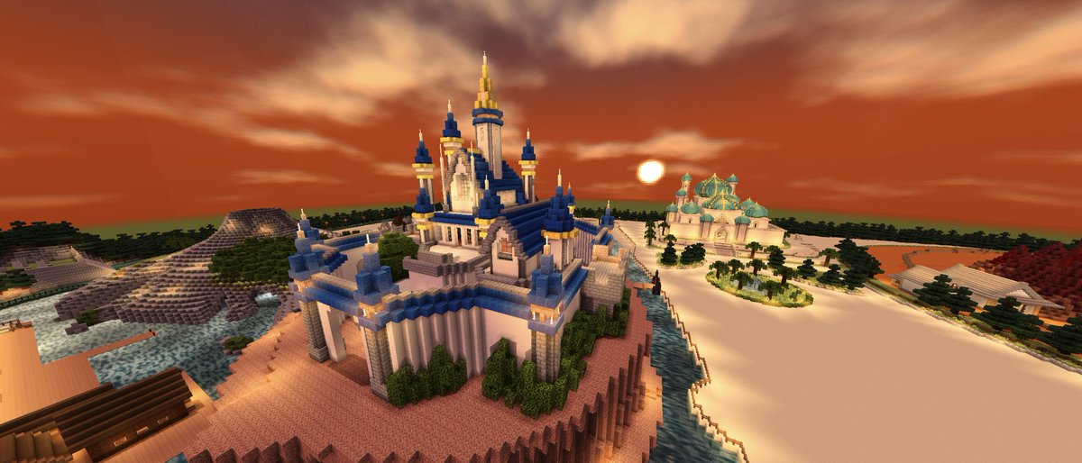 akadeta_grimms's tweet photo. #マイクラでグリムノーツ再現計画
『グリムパーク』
グリムパークが綺麗になりました
ずっとやってみたかった���ですよ、これ https://t.co/l9hDlHrfdS