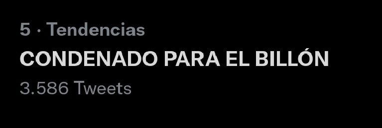 ComunidadLondra's tweet photo. Somos tendencia 5
CONDENADO PARA EL BILLÓN https://t.co/StgbGjtVoo