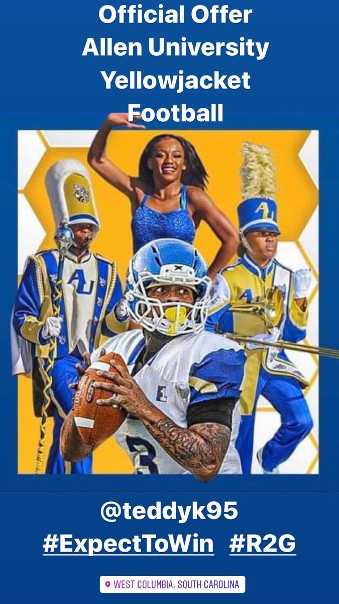 Blessed to receive a offer from Allen University‼️‼️‼️ <a href="/MrNoOffseason/">Coach R. Williams</a> <a href="/coachmartin1_/">Coach Ta'Shun Martin</a> <a href="/CollegiateMb/">Myrtle Beach Collegiate Post-Grad Academy</a> <a href="/CoachFuller6/">Ferric Fuller</a> <a href="/coachmikehayde/">Mike Hayde</a> <a href="/teddyk95/">Teddy Keaton</a>