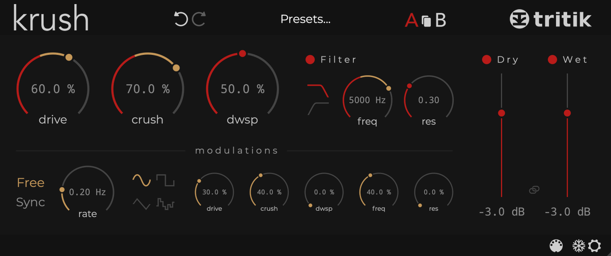 TritikAudio's tweet photo. An update of our free plug-in Krush is available 🥳
VST3; apple M1 support; stability improvements.
https://t.co/BKAFKFpU08 https://t.co/CLRxwXvwwV