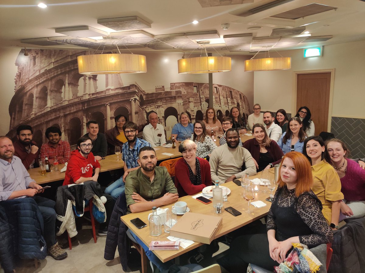 After another day of hard but exciting work, some <a href="/ICT_Bradford/">Institute of Cancer Therapeutics & Ethical Tissue</a> staff &amp; students enjoy a rare but fabulous Italian meal together in #Bradford
#CancerResearch 
#drugdiscovery
#grateful