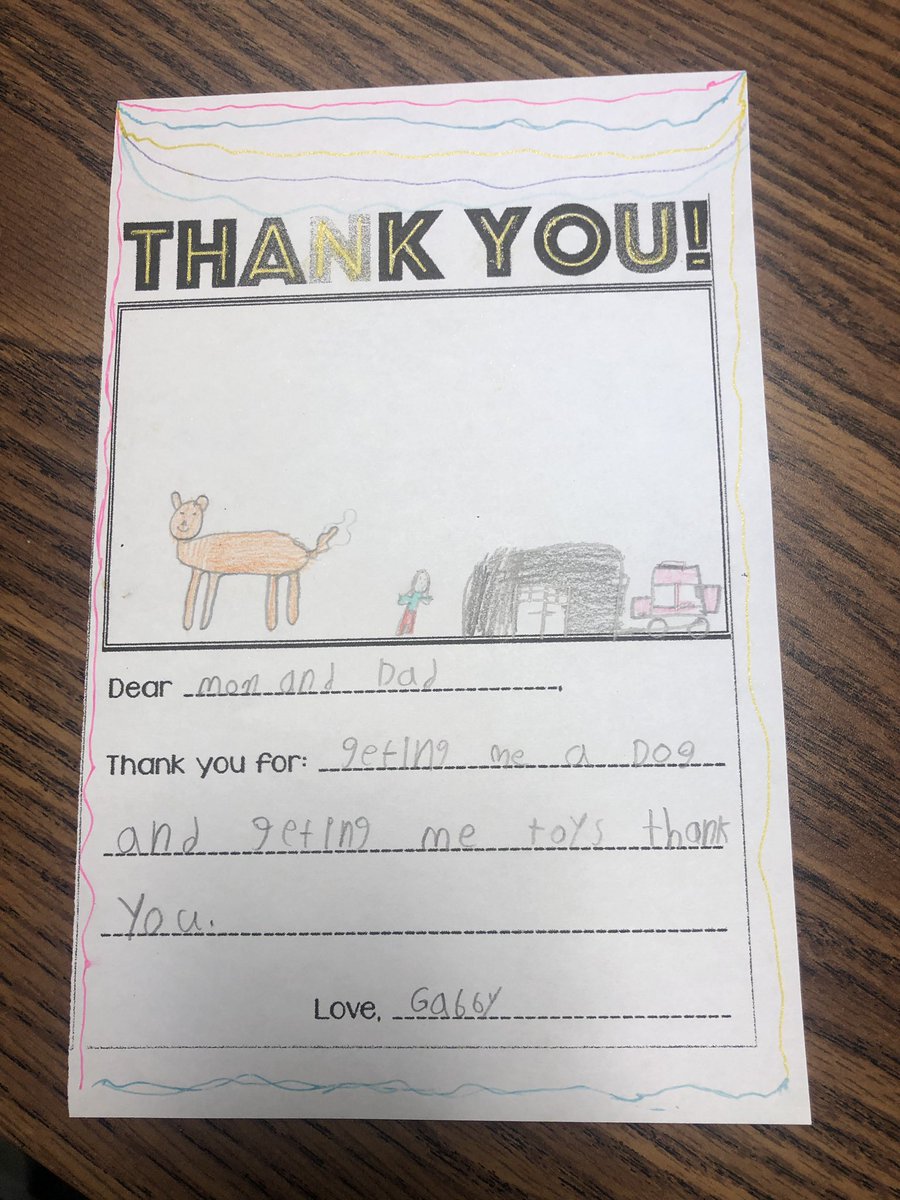 msblakely123's tweet photo. For today's thoughtful Thursday, students wrote thoughtful thank you letters to someone they wanted to thank! I think they did a great job spreading thoughtfulness today ! #bekind #spreadthanks https://t.co/BOhi82kXby