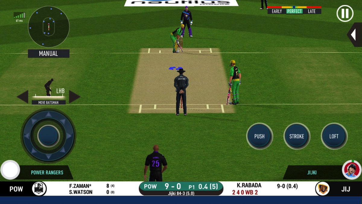 Denniz1538's tweet photo. @RealCricket20 Look at this cheater!! He has placed five fielders outside the circle in the power play. Ban him!! https://t.co/HJfS22Exty
