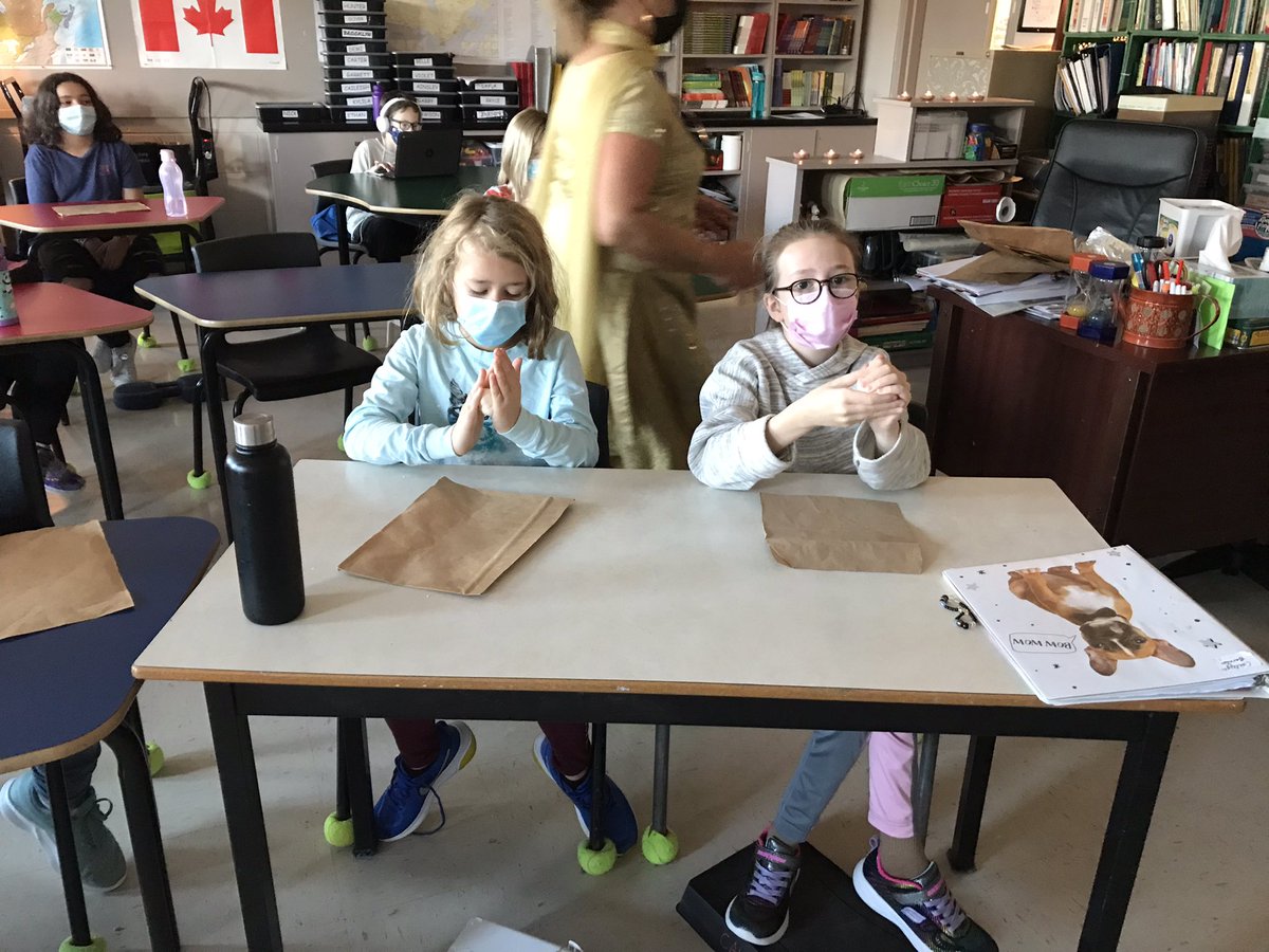 RobinFooteElem's tweet photo. Happy Diwali! Ms. Kumar-Britten made diyas with her Grade 4/5 class today to mark this celebration of light. Love over hate, light over darkness, knowledge over ignorance. @nkumarbritten @CBVRCE_NS https://t.co/z9BOsiOm6J
