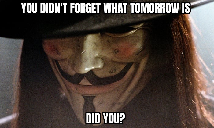 MandyKota's tweet photo. #guyfawkes #vforvendetta #bonfirenight
Remember, remember the #Fifthofnovember https://t.co/RQGDQFEVOw